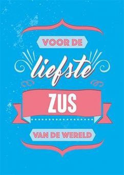 Boek voor de liefste zus van de wereld