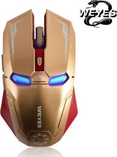 Iron man draadloze gaming muis