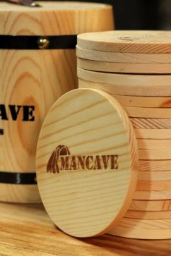 Mancave onderzetters