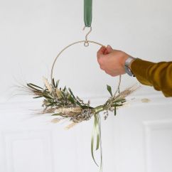 DIY droogbloemen krans