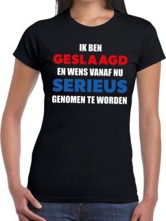 T-Shirt: Ik ben geslaagd...