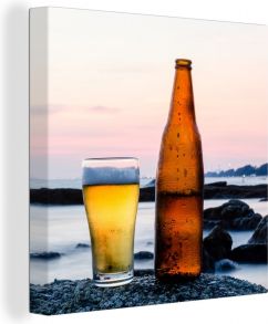 Bierfoto op canvas